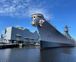 SNORTING AT THE USS WISCONSIN